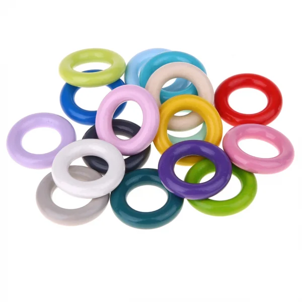 36mm wooden ring / grasping ring mini - SALE — Kiki-Ena Craft Materials Natural wood