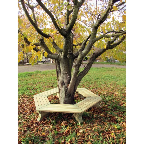 Hexagonal pine tree bench — Kiki-Ena Craft Materials Natural Wood