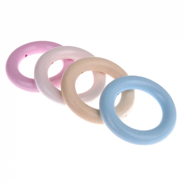 65mm wooden rings / grasping ring - SALE — Kiki-Ena Craft Materials Natural wood