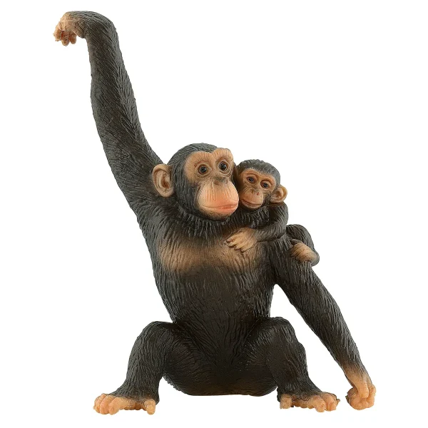 Monkey Mother with Baby Play Figure — Eduplay Educational Nursery Toy