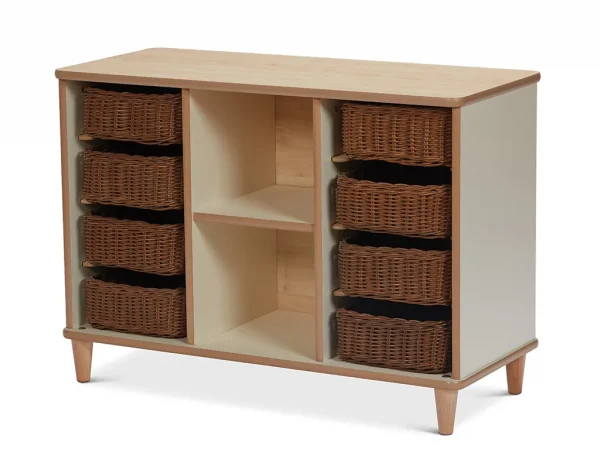 Storage unit with baskets for nursery & kindergarten — Millhouse learning toy school