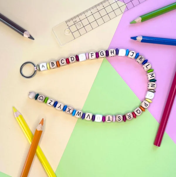 Alphabet Letter Chain Craft Kit — Kiki-Ena Craft Materials Natural Wood
