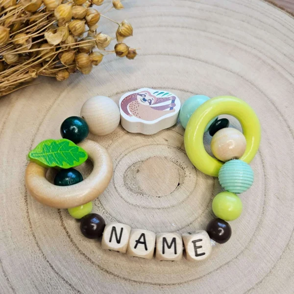 Sloth grasping toy craft set — Kiki-Ena craft materials natural wood
