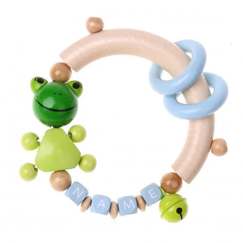 Blue Frog Grasping Ring Craft Set — Kiki-Ena Craft Materials Natural Wood