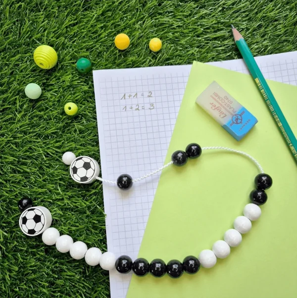 Counting chain craft kit 'Football' — Kiki-Ena Craft Materials – Natural Wood