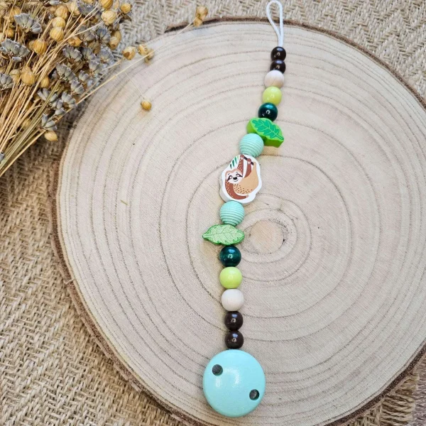 Sloth dummy chain craft set — Kiki-Ena craft materials natural wood
