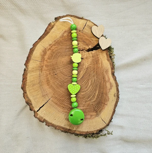 Dummy chain craft kit Green I — Kiki-Ena natural wood craft materials