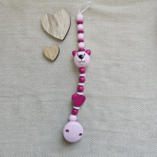 Dummy Chain Craft Kit Pink I — Kiki-Ena Natural Wood Craft Materials