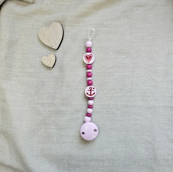 Dummy chain craft kit Pink III — Kiki-Ena natural wood craft materials