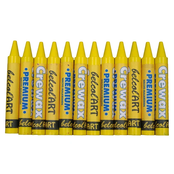 belcolART Crewax Premium 12 Yellow Wax Crayons — Eduplay Educational Toys Nursery