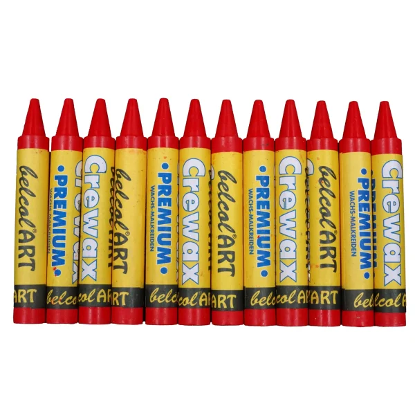 belcolART Crewax Premium 12 Red Wax Crayons — Eduplay Educational Toys Nursery