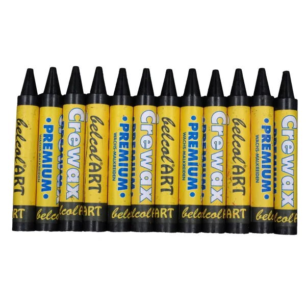 belcolART Crewax Premium 12 Black Wax Crayons — Eduplay Educational Toys Nursery