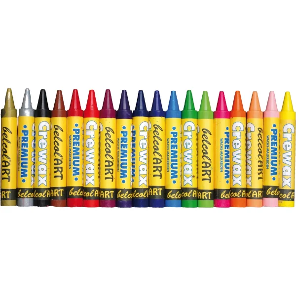 belcolART Crewax Premium 18-Colour Wax Crayon Set — Eduplay Educational Toys Nursery