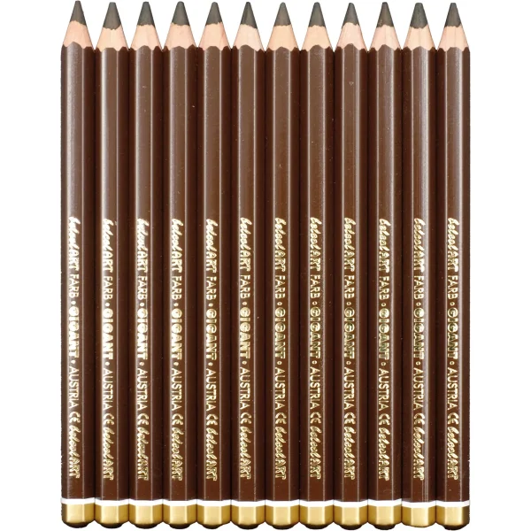 belcolART Colour Giant 12 Dark Brown Crayons — Eduplay Educational Toys Nursery
