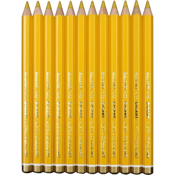 belcolART Colour Giant 12 Dark Yellow Crayons — Eduplay Educational Toys Nursery