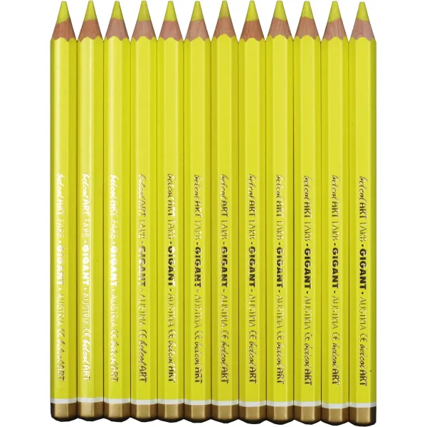 belcolART Colour Giant 12 Yellow Crayons — Eduplay Educational Toys Nursery