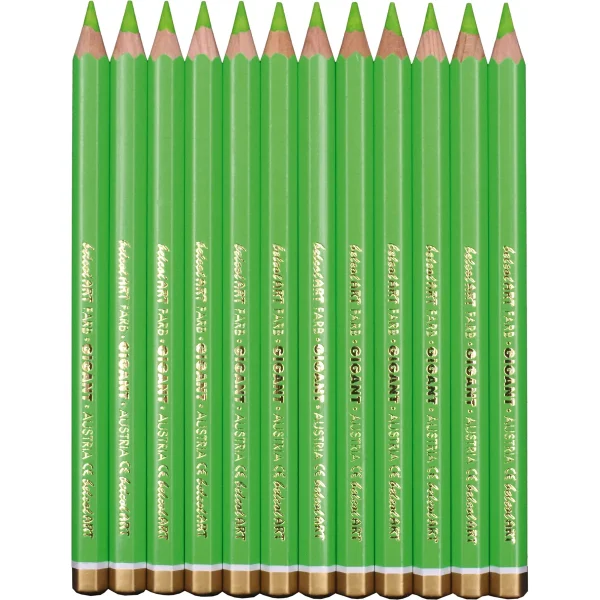 belcolART Colour Giant 12 Light Green Crayons — Eduplay Educational Toys Nursery