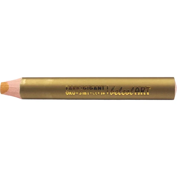 belcolART Colour Giant 3in1 Coloured Pencil 10 Pack Gold — Eduplay Educational Toy for Nursery