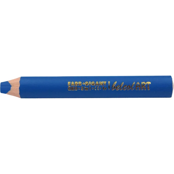belcolART Colour Giant 3in1 Coloured Pencil 10 Pack Light Blue — Eduplay Educational Toy for Nursery