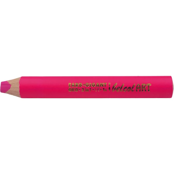 belcolART Colour Giant 3in1 Coloured Pencil 10 Pack Pink — Eduplay Educational Toy for Nursery