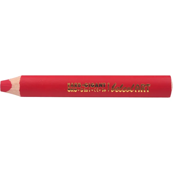 belcolART Colour Giant 3in1 Coloured Pencil 10 Pack Red — Eduplay Educational Toy for Nursery