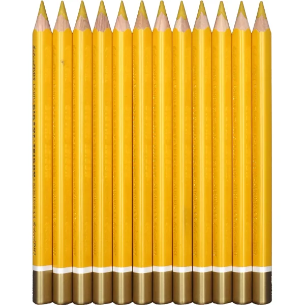 belcolART Colour Giant Trigon 12 Dark Yellow Pencils — Eduplay Educational Toy for Nursery