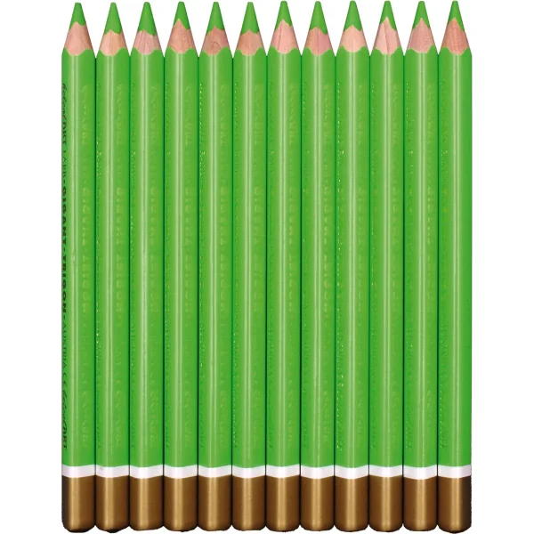 belcolART Colour Giant Trigon 12 Spring Green Pencils — Eduplay Educational Toy for Nursery