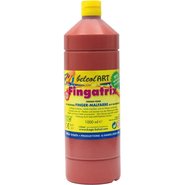 belcolART Fingatrix 1000ml Brown — Eduplay Nursery Educational Toy