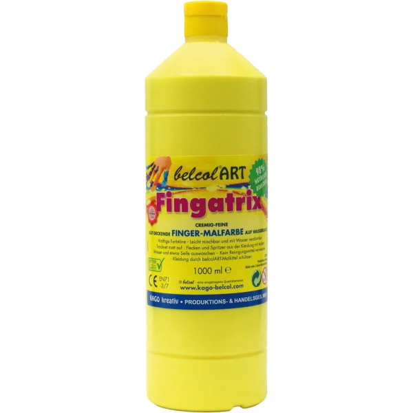 belcolART Fingatrix 1000ml Yellow — Eduplay Nursery Educational Toy