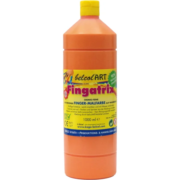 belcolART Fingatrix 1000ml Orange — Eduplay Nursery Educational Toy
