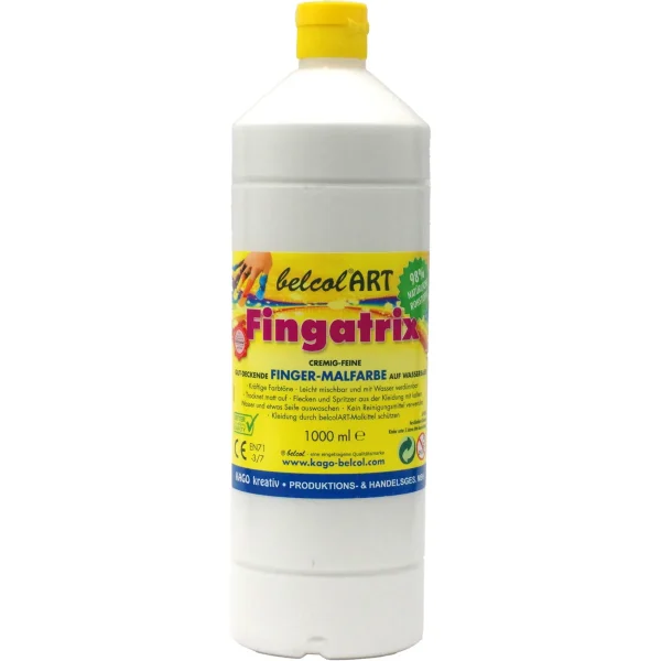 belcolART Fingatrix 1000ml White — Eduplay Nursery Educational Toy