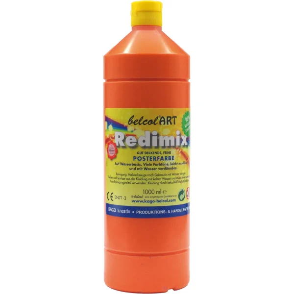 belcolART Redimix 1000ml Orange — Eduplay Nursery Educational Toy