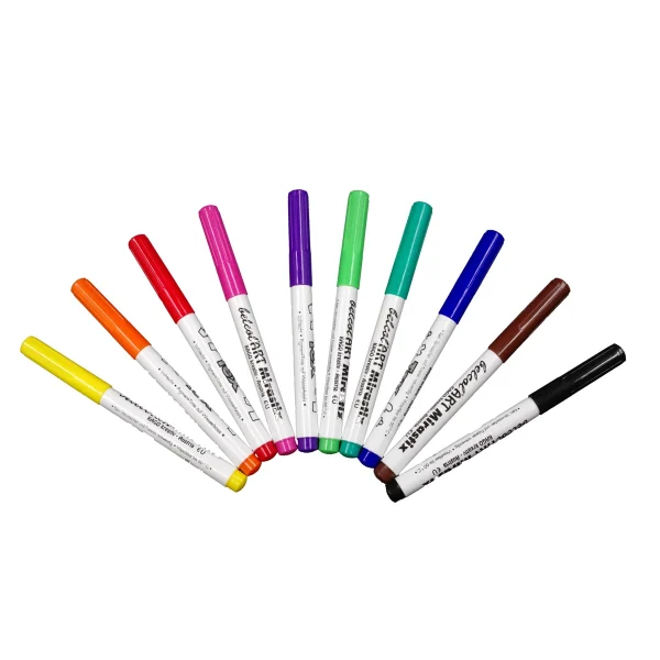 belcolART Fabric Paint Pens Mirastix Tex 10 Pieces in 10 Colours — Eduplay Nursery Educational Toy