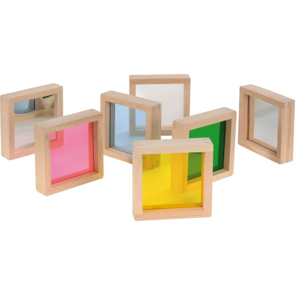 Colourful Blocks and Mirror Set of 7 — Eduplay educational nursery toy