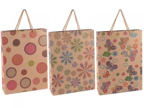 Colourful Gift Bag (Large) — Kiki-Ena Craft Material Natural Wood
