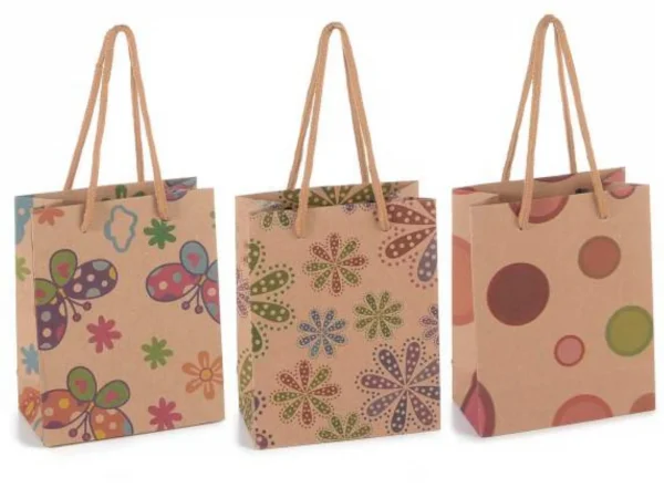 Colourful Gift Bag (Small) — Kiki-Ena Craft Materials Natural Wood
