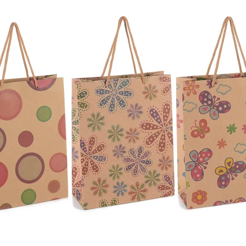 Colourful Gift Bag (Medium) — Kiki-Ena Craft Material Natural Wood