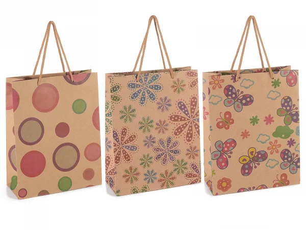 Colourful Gift Bag (Medium) — Kiki-Ena Craft Material Natural Wood