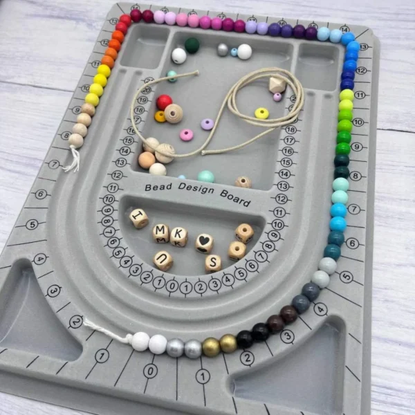 Design Board (large) for chains, bracelets & more — Kiki-Ena craft materials natural wood