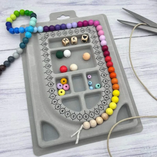 Design Board (small) for chains & bracelets — Kiki-Ena craft materials natural wood
