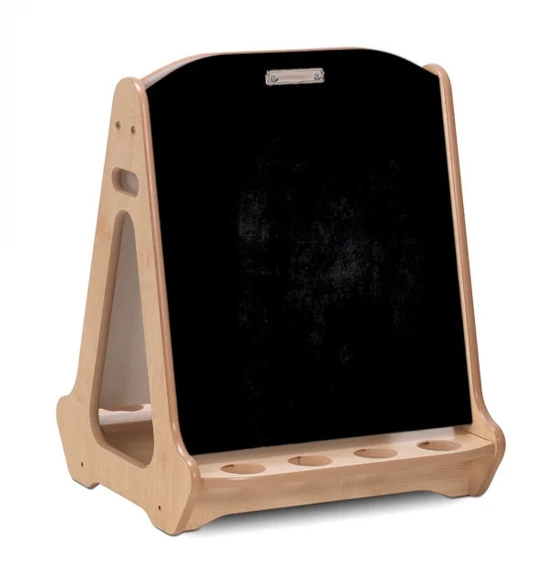 Double-Sided 2-Station Chalkboard/Whiteboard Easel — Millhouse Educational Toys School