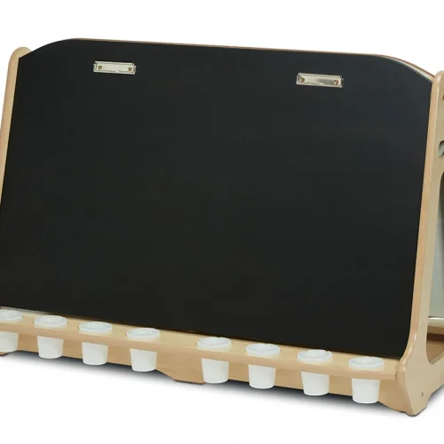 Double-Sided 4-Station Chalkboard/Whiteboard Easel — Millhouse Educational Toys School