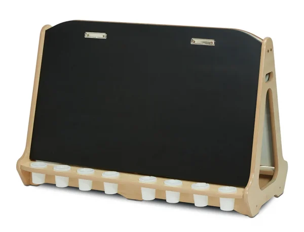 Double-Sided 4-Station Chalkboard/Whiteboard Easel — Millhouse Educational Toys School