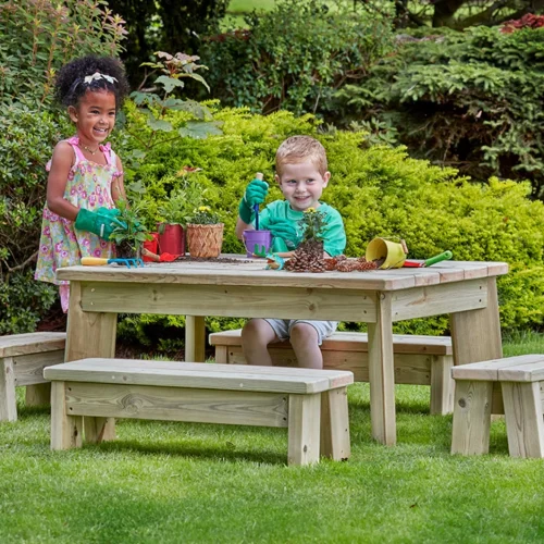 Medium table and bench set – preschool — Millhouse educational toys, school