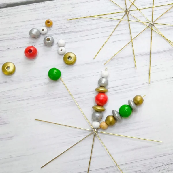Wire Stars Ø 10 cm • 2 Pieces — Kiki-Ena Craft Materials Natural Wood