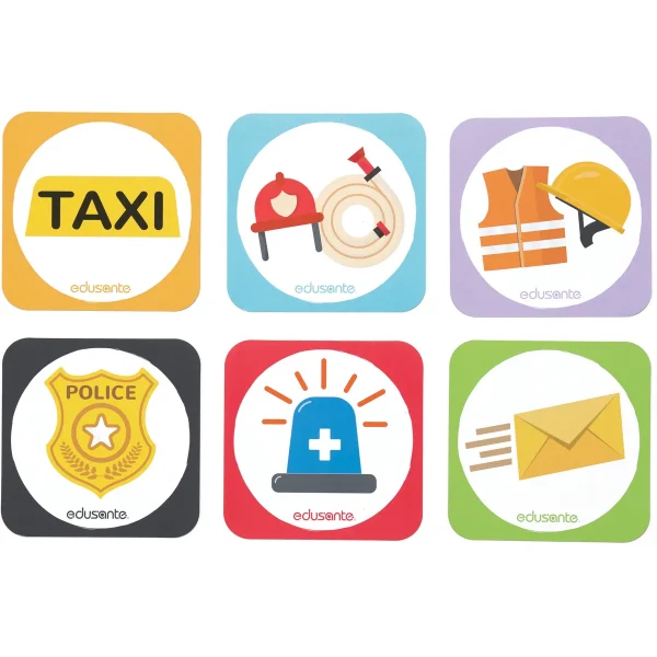 Edusante Vehicle Role-Play Signs — Kiki-Ena Natural Wood Craft Materials