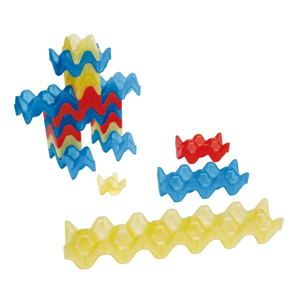 Transparent Egg Cup Blocks 45-piece Set — Eduplay educational toy for nursery