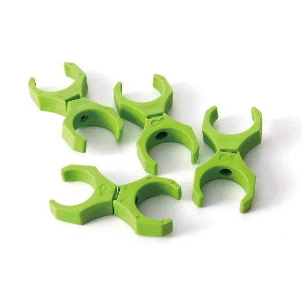 Replacement Connector Clip B Green 12-Piece Set — Kiki-Ena Natural Wood Craft Material