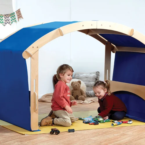 Collapsible Playhouse for Indoors & Outdoors plus Rainbow Playhouse Set — Millhouse Lernspielzeug Schule