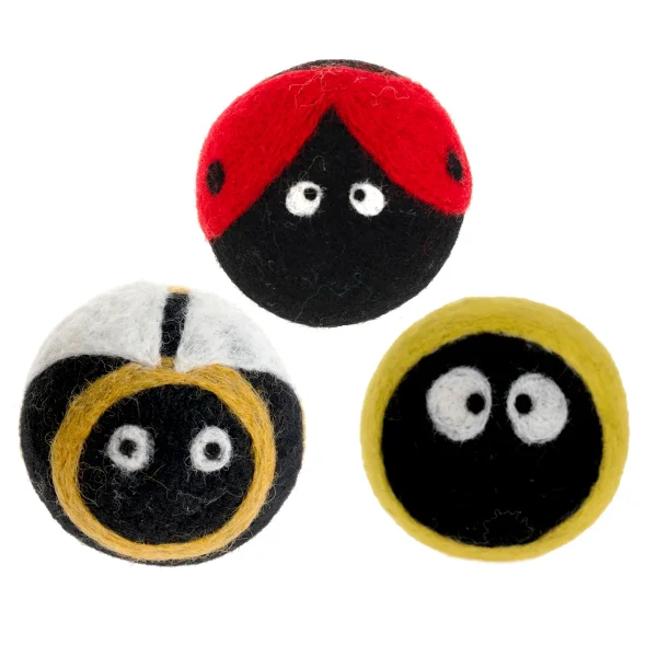 Felt Balls Ladybugs 3-Piece Set — Eduplay Educational Toy Nursery